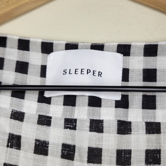 NWT Sleeper Marquise black and white gingham, sz xs - Picture 12 of 16